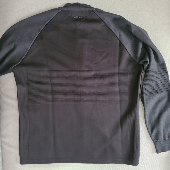 ADIDAS®ADI PURE 🏷️NWT Clean Bonded Sweater/Jacket Blk & Grey Full Zip LUXE M - Picture 5 of 14